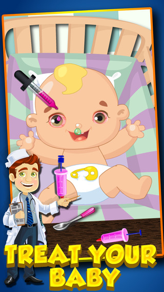 【免費遊戲App】Newborn Baby Clinic - New baby hospital game for mommy and baby care-APP點子