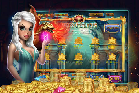 Slots Queen of Dragons  - Golden era of Thrones FREE 777 Casino Slot Machine Game. screenshot 4
