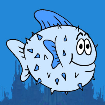 Blue Fish Free - The Adventure of a Tiny Porcupine Fish LOGO-APP點子