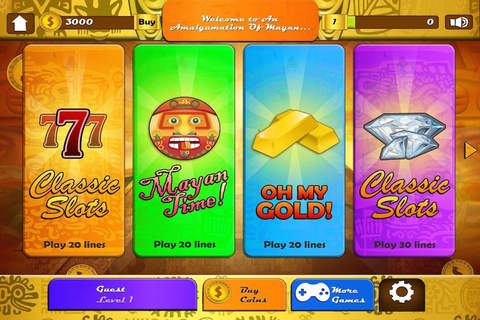 An Amalgamation Of Mayan Slots With Contemporary Las Vegas Slots Casino Game FREE screenshot 3