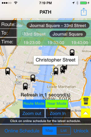 PATH Transit Instant Route/Stop/Schedule Finder and Trip Planner screenshot 3