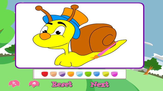 【免費遊戲App】Peppy Snails Coloring-APP點子