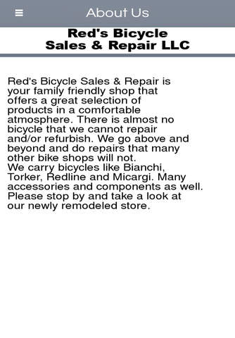 Red's Bicycle Sales & Repairs LLC screenshot 2