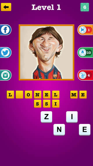 FB Guess The Celebrity Trivia ~ Famous Movie Tv Sport Stars Caricature Photo Image Quiz
