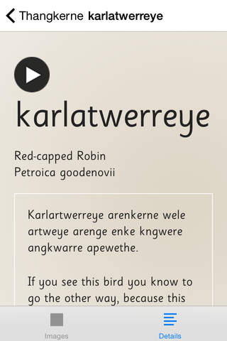 Thangkerne Kaytetye birds screenshot 4