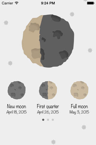 Moon - Today's & future lunar phases screenshot 2