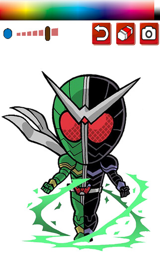 Paint Game for kids with Kamen Rider version