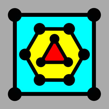 Dots & Boxes - with Triangles & Hexagons, Coins & Strings LOGO-APP點子