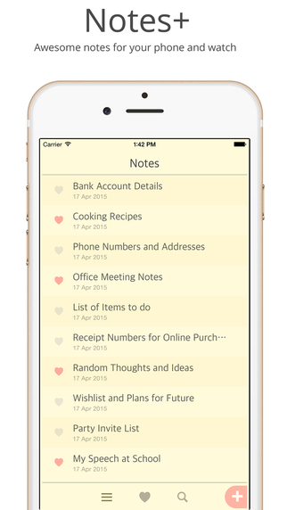 Notes - Captures your everyday notes