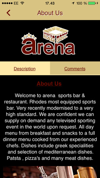 【免費商業App】Arena Sports Bar-APP點子