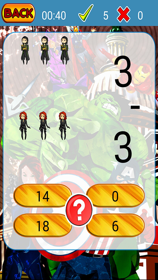 Kids Maths Hero Game For Avengers Version