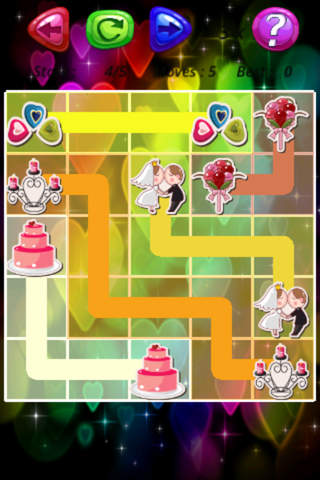 A lovely Valentine flow free brain puzzle game:Connect your love line screenshot 2