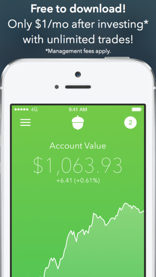 【免費財經App】Acorns - Invest Spare Change in Index Fund Stocks via Bank, Credit & Debit Cards; Finance Retirement Investments or Build Wealth Investing in ETFs-APP點子