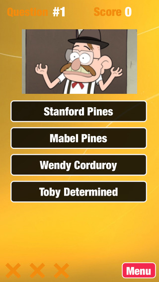 Quiz Game for Gravity Falls