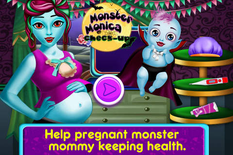 Monster Monica Check-up-Baby Care&Newborn Baby screenshot 2