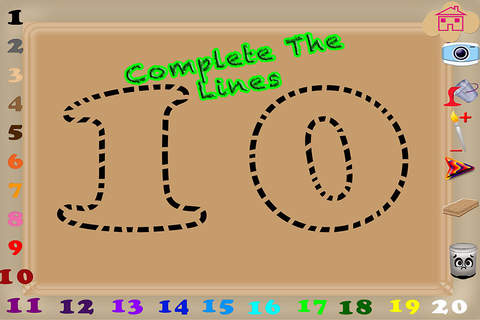 123 Numbers Paint Counting Magical Coloring Pages Game screenshot 3