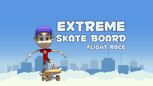 Extreme Skate Board Flight Race - best flying mission arcade game
