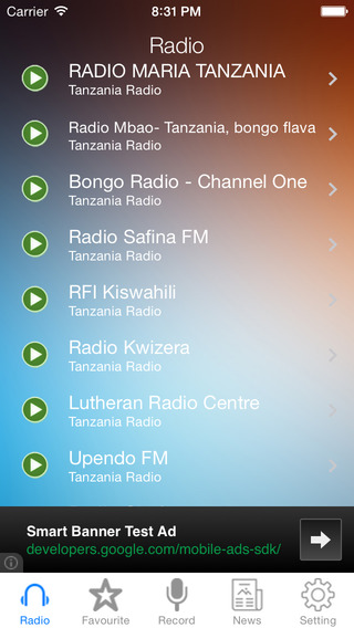 Tanzania Radio News Music Recorder