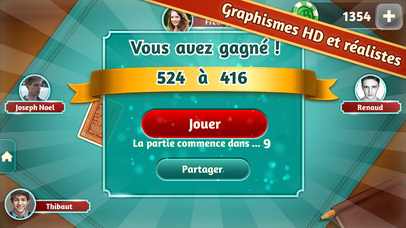 Screenshot 5 Belote.com — Coinche & Belote
