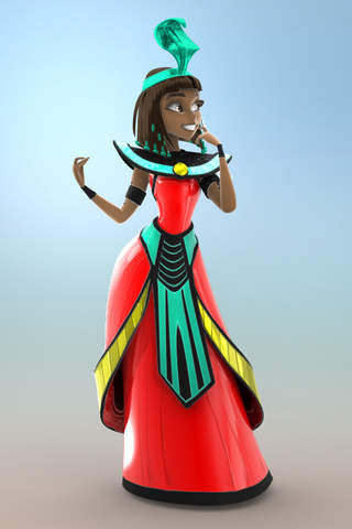 Figuromo Artist : Cleopatra Princess of Egypt - 3D Coloring Combine and Design Sculpture screenshot 4