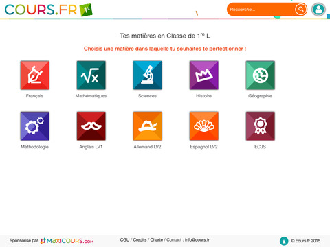 【免費教育App】Cours.fr 1L-APP點子