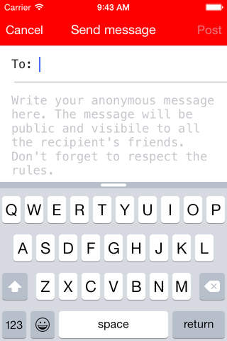 BOOOM - read and write anonymous messages to your friends screenshot 4