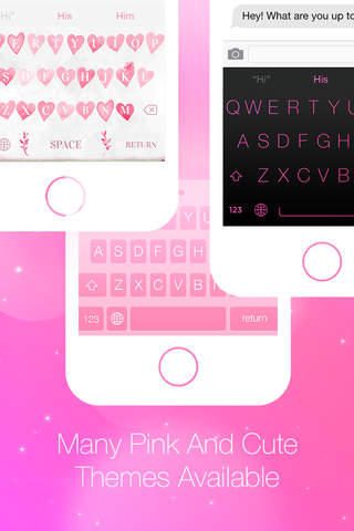 PinkKey: colorful pink predictive keyboard with autocorrect, autocomplete and prediction screenshot 2