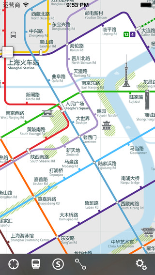 Shanghai Rail Map Lite