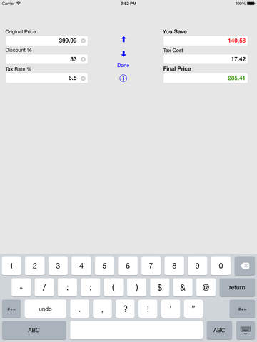 【免費商業App】Sale Calculator Price w/ Tax & Clearance Discounts-APP點子