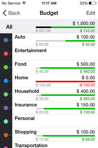 Money5 - Track your money, account, budget and bills screenshot 3