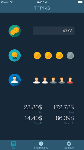 【免費旅遊App】Tip Calculator - with powerful settings-APP點子