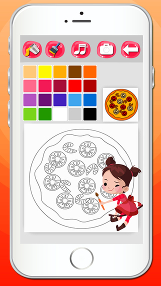 免費下載遊戲APP|Pizza Coloring app開箱文|APP開箱王