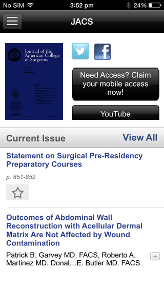 【免費醫療App】JACS, Official Scientific Journal of the American College of Surgeons-APP點子