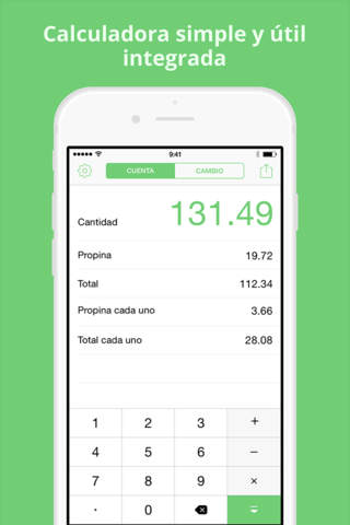 Tipee - Easy bill splitter & tip calculator for groups and individuals. screenshot 3