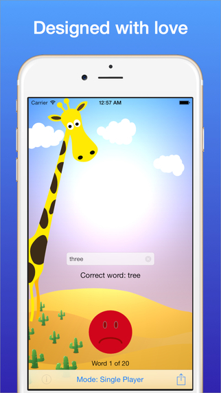 免費下載教育APP|Sight Words for children - Fast reading and grammar with Edi the giraffe app開箱文|APP開箱王