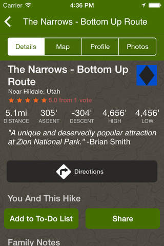 Zion National Park Hiking Project Guide screenshot 2
