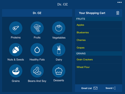 Great Recipe Grocery List for Dr.OZ HD- A Perfect Diet Grocery List for Heathy Fitness screenshot 2
