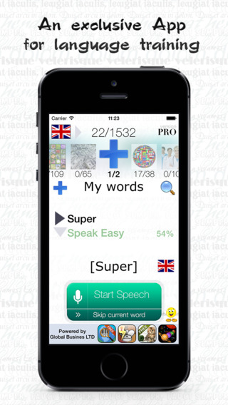Improve your English and German pronunciation and vocabulary with Speak Easy - an exclusive App for 