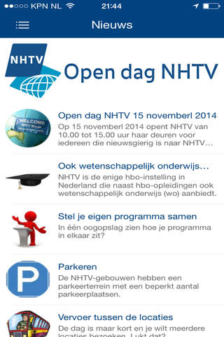Open dag NHTV screenshot 2