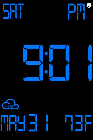 iDigital Big3 Alarm Clock - Largest Display Time screenshot 2