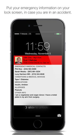 ICE Standard - Auto Edition with Smart911™ - Official In Case of Emergency Standard Card App for iPh