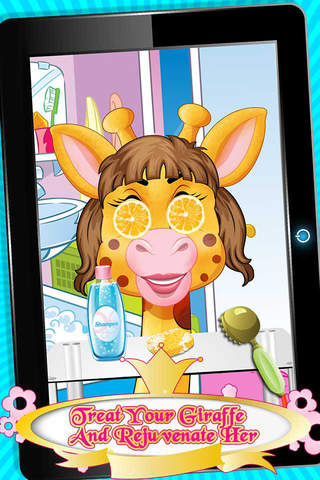 Princess Giraffe Stylist - Baby Girls Game screenshot 3