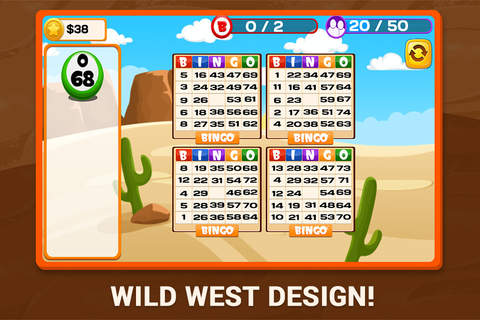 Wild West Bingo Pro screenshot 2
