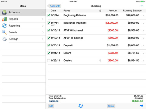 【免費財經App】Accounts 2 Lite - Checkbook-APP點子