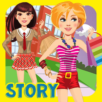 My Own Design Club Interactive High School Life Dress Up Story Book - Free App LOGO-APP點子