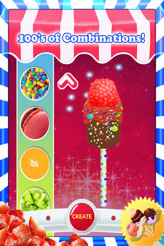 A Delicious Creamy Candy Pop Salon - Amusing Free Holiday Goody Inventor screenshot 2