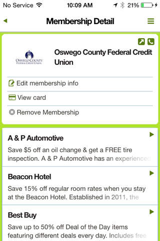 Oswego County Federal Credit Union Community Cash screenshot 2