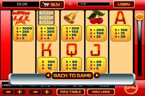 "A Fire" 777 Slots Inferno Casino Machine : Get Lucky and Win Big With Daily Bonus Jackpots 2 screenshot 4