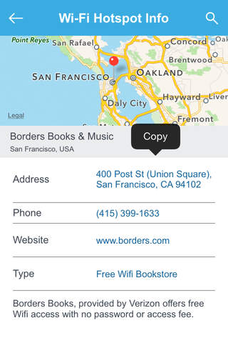 San Francisco Free Wi-Fi Hotspots screenshot 3