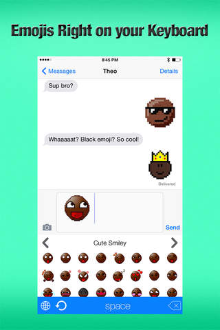 Black Emoji Keyboard - African Smileys Emojis & Emoticons Right on Keyboards screenshot 4